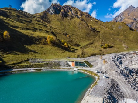 ნაგებობა მლეთას ხეობაში- მწვანე გადახურვა